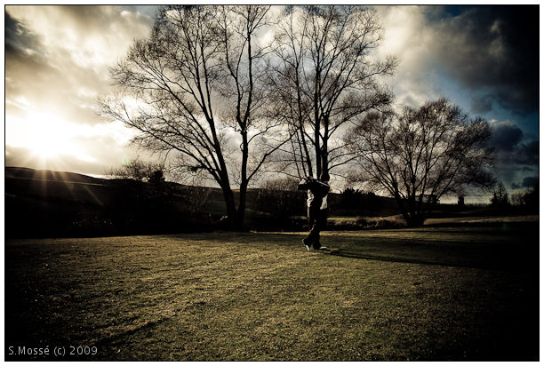 Ben on first blue hole.