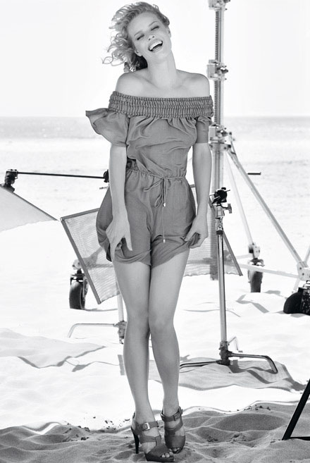 Eva Herzigova par Peter Lindbergh pour Escada 2010