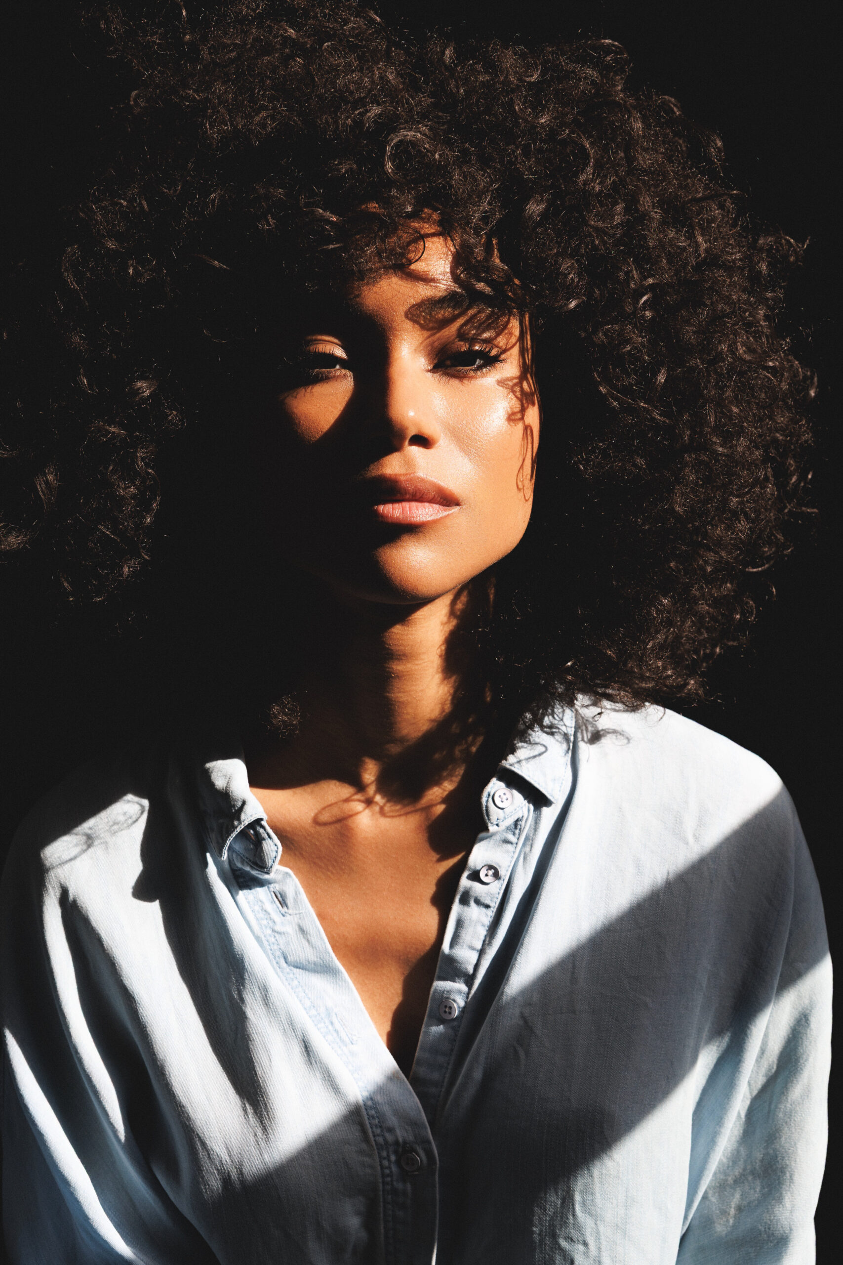 Ethereal Shadows: A Portrait of Serenity