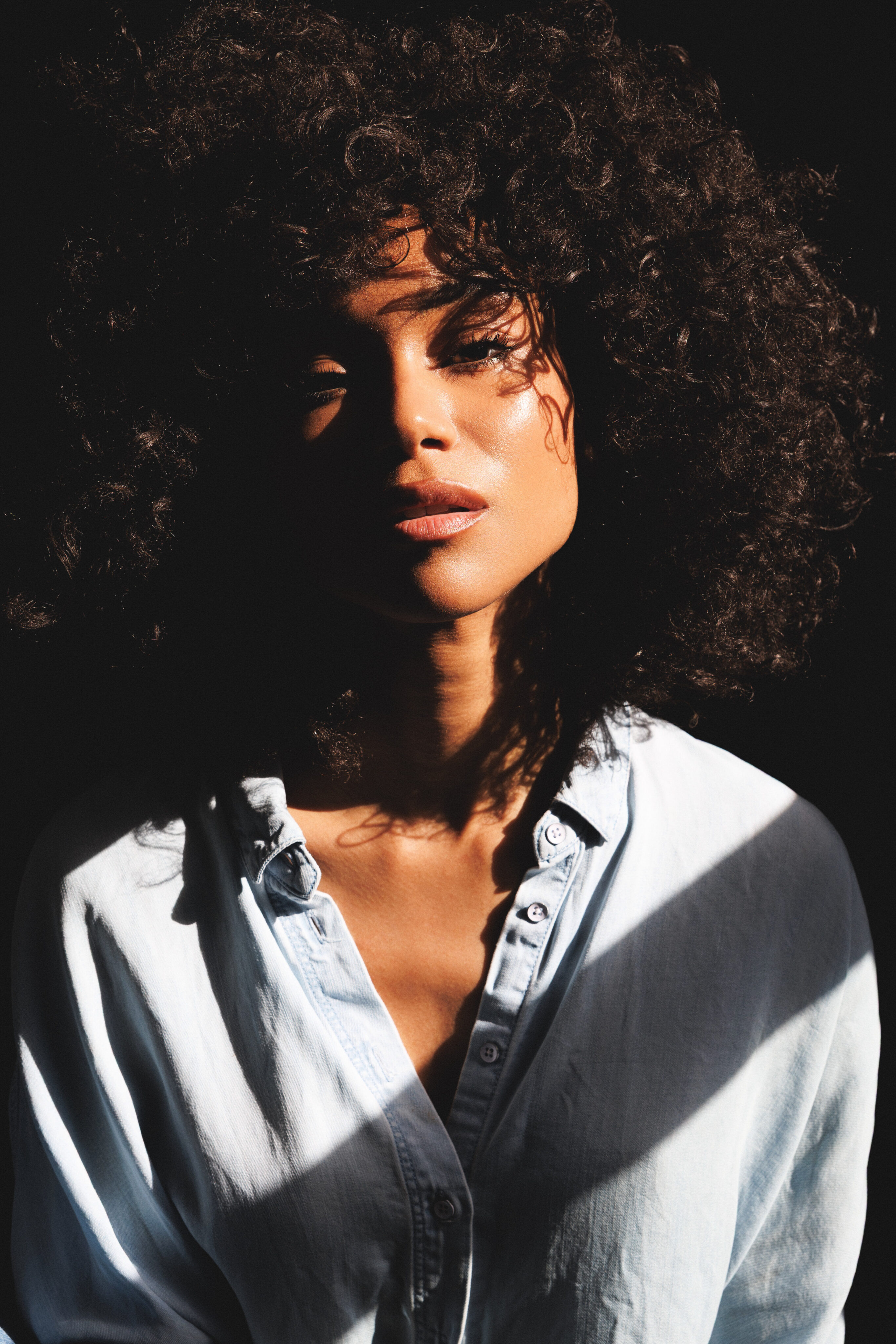 Ethereal Shadows: A Portrait of Serenity